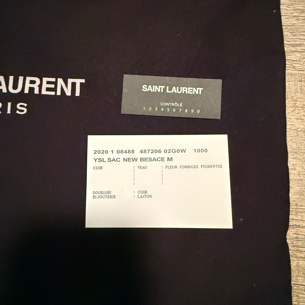 Saint Laurent Black Chevron Crossbody Bag - Picture 3 of 13